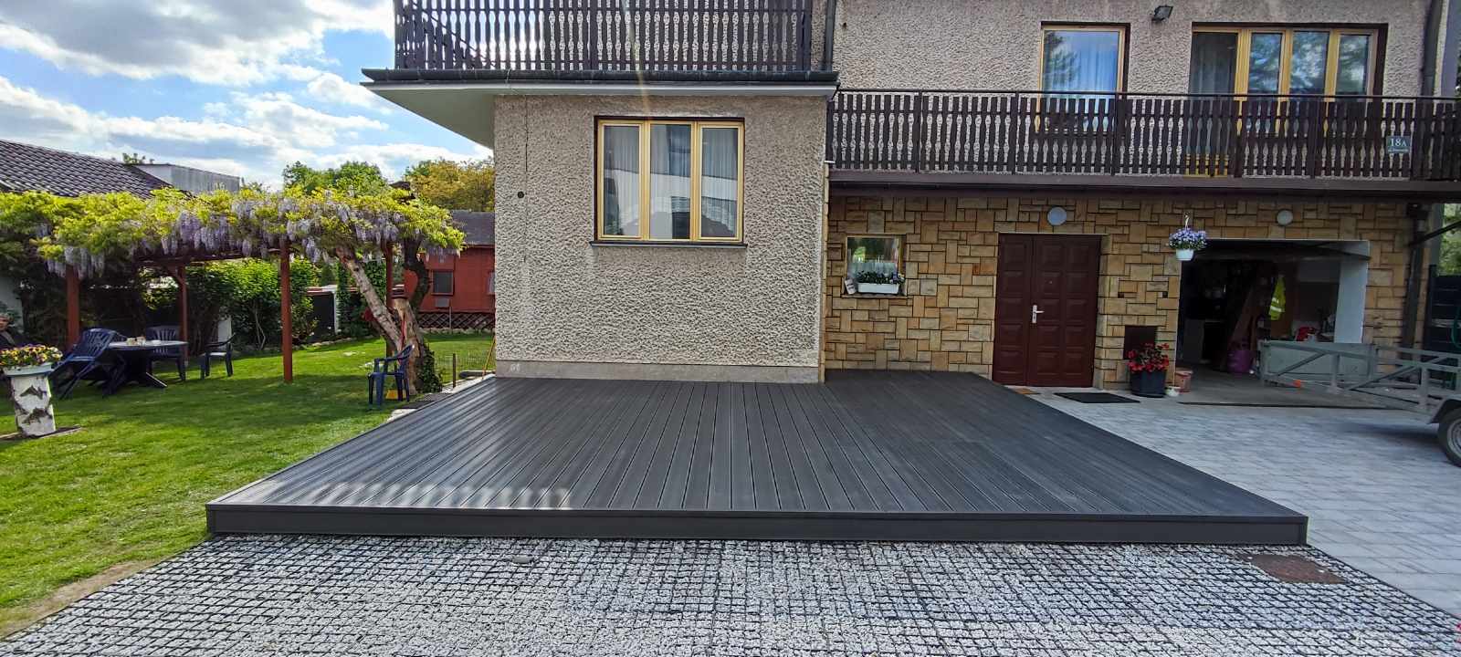 Grey decking design